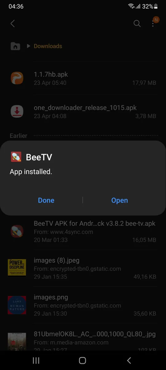 BeeTV-Mod-APK-Installed