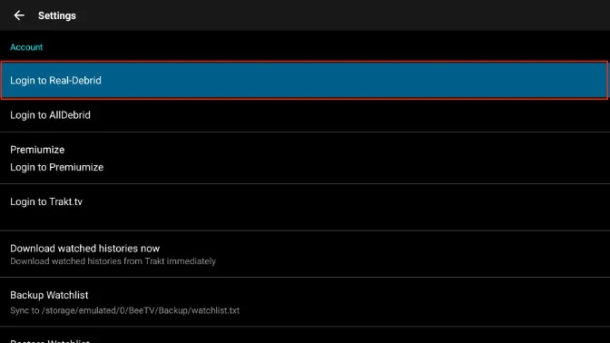 BeeTV-Real-Debrid-Integration-Step-2
